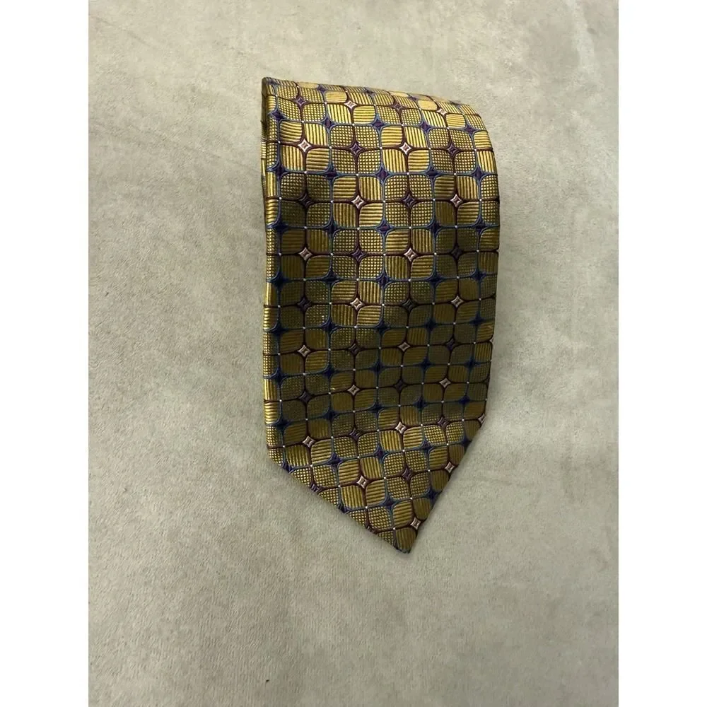 Jos A Bank Multicolored 100% Silk Tie